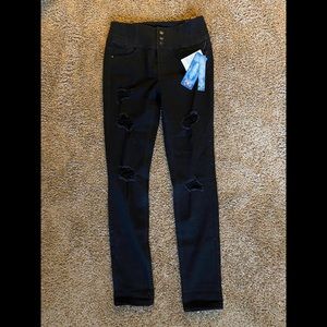 Rue21 High waisted Ripped Skinny Jeans -Black